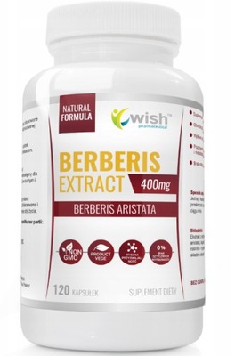 Berberis 5:1 400mg Berberyna Extract 120 kaps.