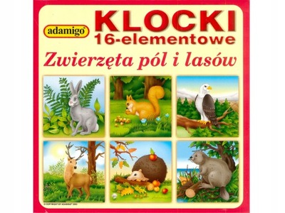 KLOCKI OBROTOWE 16 ELEMENTÓW ADAMIGO