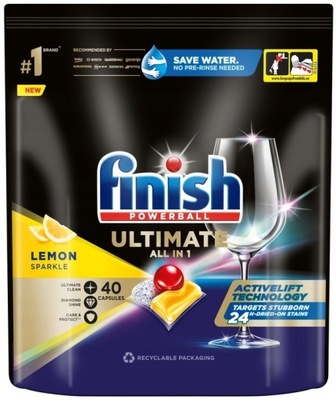 Finish Quantum Ultimate 40 szt.do zmywarki lemon