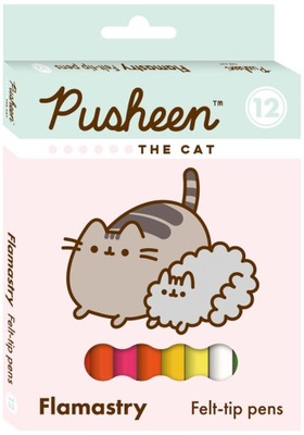 Flamastry 12 kol. Pusheen, St.Majewski