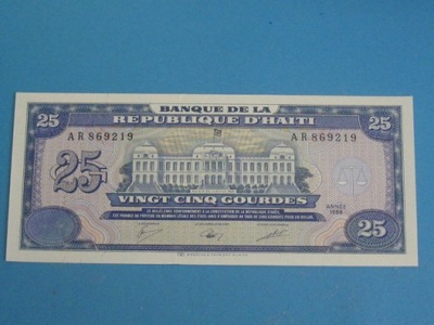 Haiti Banknot 25 Gourdes 1988 ! UNC P-248a