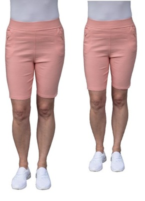 4XL/5XL Spodnie damskie szorty różowe LOO53