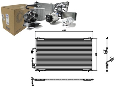 Конденсатор радиатор кондиционера nissens 722301 16 фото №1