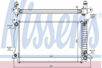 РАДИАТОР ВОДЫ NISSENS 60314A