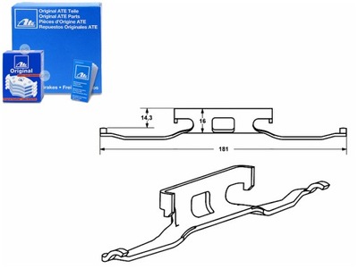 ATE COMPLET COUSSINETS PROWADZACYCH ATE, 11.8116-0200.1 - milautoparts-fr.ukrlive.com