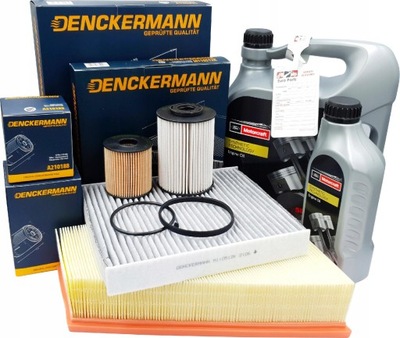 4 фильтры + масло 5w30 ford galaxy ii s-max 2.0tdci фото №1