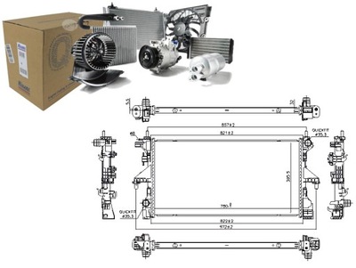 RADUADOR DEL MOTOR DE AGUA CITROEN JUMPER FIAT DUCATO 2.3D 3.0CNG 3.0D  