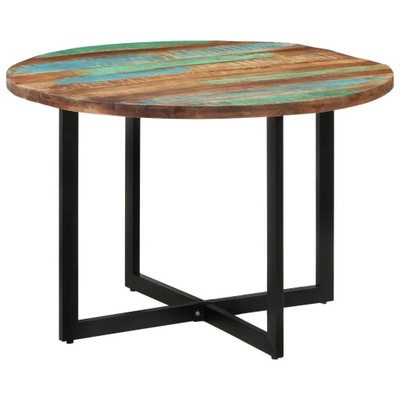 Stół jadalniany, 110x75 cm, lite drewno z odzysk