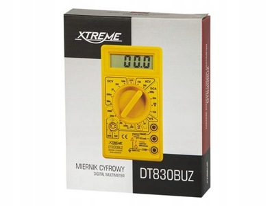 Miernik cyfrowy multimetr DT830BUZ XTREME LCD