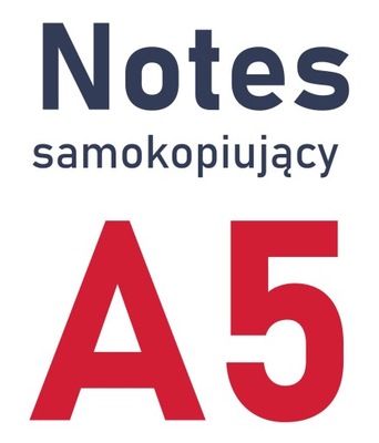 Notes samokopiujący A5, 80 kartek