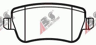 Тормозные колодки тормозные задняя fiat croma 2005- фото №1