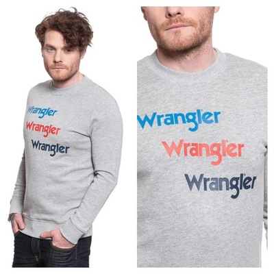 WRANGLER SEASONAL MĘSKA BLUZA BEZ KAPTURA LOGO M