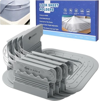 4 sztuki uchwytów do prześcieradła