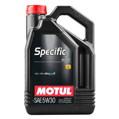 MOTUL 102643-ДВИГАТЕЛЬ АВТОМОБИЛЬНЫЙ SPECYFICZNY ДЛЯ МАСЛА DEXOS2 5W30 5L~11495