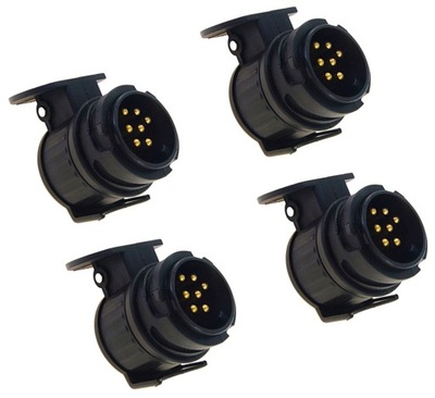 4 PIEZAS ADAPTADOR 13 AL 7 (13/7) ADAPTADOR REMOLQUE J9N77  