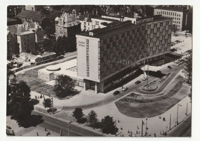 POZNAŃ. Hotel ,,Merkury'' z lotu ptaka. Fot.: P. KRASSOWSKI. 1967