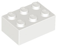 LEGO 3002 Klocek 2x3 Biały White 4 szt. NOWY