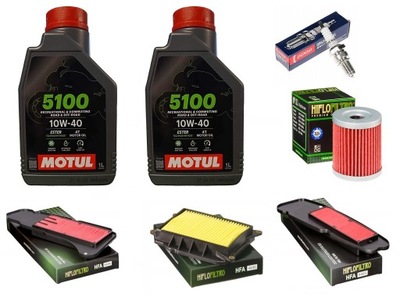 JUEGO DE MANTENIMIENTO ACEITE MOTUL FILTRO ACEITES AIRE YAMAHA YP_400 04-20  