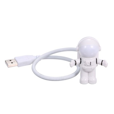 LAMPKA NOCNA KOSMONAUTA ASTRONAUTA USB LED BIAŁA