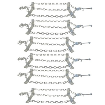 CADENAS NIEVE TIR 22,5 SEKCYJNE PODJAZDOWE JUEGO 6 PIEZAS  