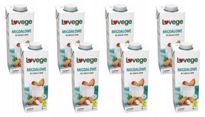 mleko Lovege Sante migdałowe bez cukru 8 x 1 L hit