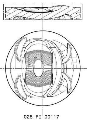 MAHLE 028 PI 00117 002 ПОРШЕНЬ