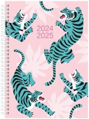 2024-2025 spiralny kalendarz akademicki A5, układ tygodnia, aby zobaczyć, A