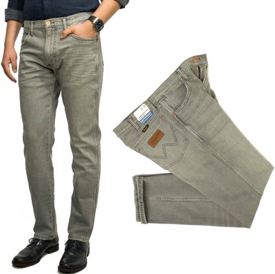 Wrangler Greensboro Smoke spodnie jeansy W36 L34