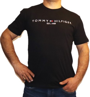 Tommy Hilfiger Koszulka czarna T-shirt logo Tee est. 2XL new