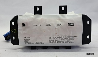 Подушка подушка безопасности пассажира citroen ds3 9801618280 фото №1