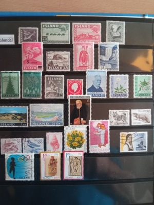 znaczki poczt.Islandii seg 9 nieb eur