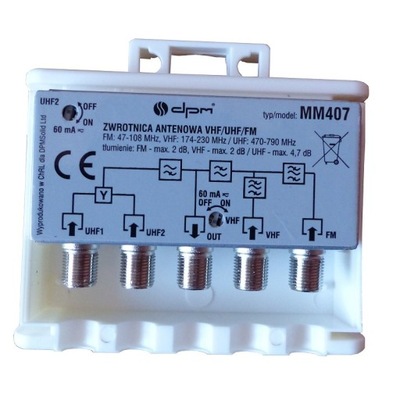 ZWROTNICA DPM MM407 VHF/UHF/FM