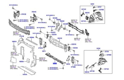 Yaris iv 20-26 балка радіатор передній pas перед фото №1