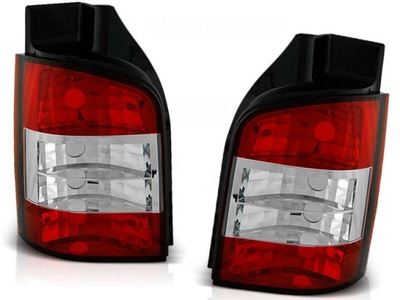 FAROS PARTE TRASERA NUEVO VW T5 03-09 LIMPIO RED WHITE  