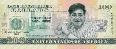 100 dolarów(USA) - Commemorative Dollar - Maryland