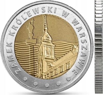 5 zł Zamek Królewski w Warszawie 2014 r.