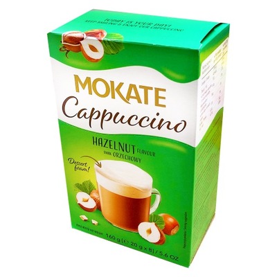Cappuccino Mokate o smaku orzechowym 160g