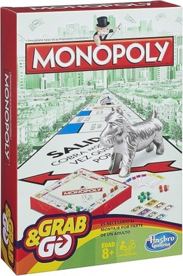 Hasbro Monopoly Gra podróżna wersja hiszpańska