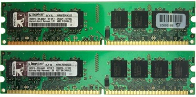 Pamięć RAM DDR2 Kingston 2 GB (2x 1GB) KVR667D2N5K2/2G