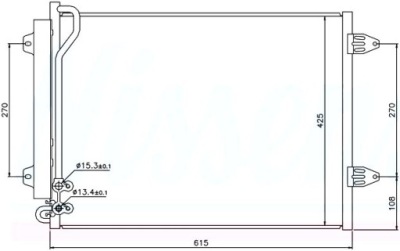 Vw passat cc 2008-2011 радіатор кондиціонера 3c0820411c фото №1