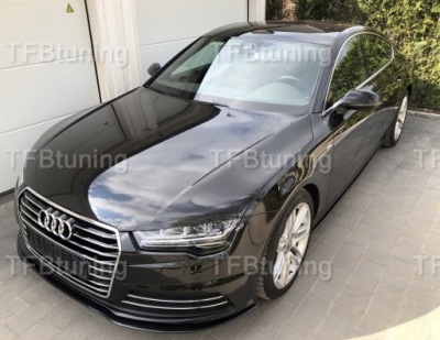 Спойлер накладка бампера перед audi a7 4g 2014-2017 tfb тюнинг фото №1