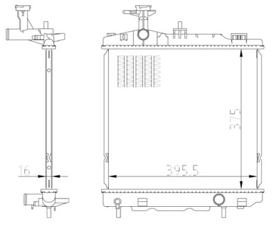 NRF 550022 РАДІАТОР, СИСТЕМА ОХОЛОДЖУВАННЯ ДВИГУНА