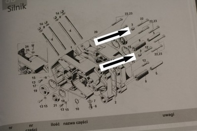 TULEJKA CENTRUJĄCA SILNIK KARTERY ROMET OGAR 205