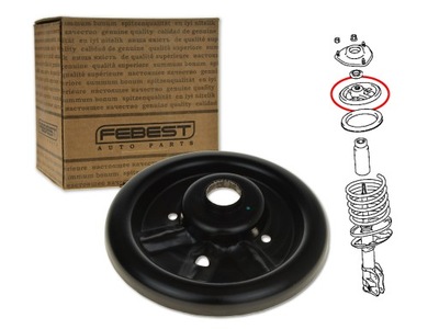 Mitsubishi space star кронштейн тарілка пружини фото №1