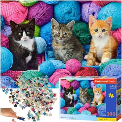 CASTORLAND Puzzle układanka 300 elementów Kittens in Yarn Store - Kotki w k