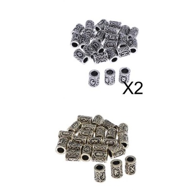 72. Runes Charms Hair Beads