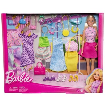 Barbie HKB07 Lalka Barbie z Zestawem Ubrań