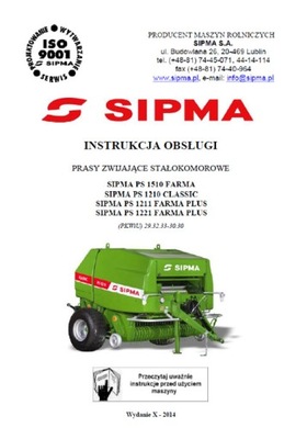 SIPMA PS 1510, 1210, 1211, 1221 MANUAL (2014)  