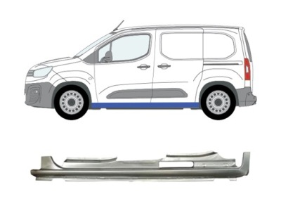 Citroen berlingo 2018-2023 порог ремкомплект левая 9827672480 фото №1