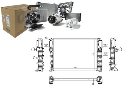 Nissens 67102a радиатор, система охлаждение двигателя фото №1